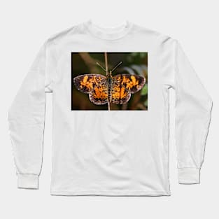 Pearl Crescent Butterfly Long Sleeve T-Shirt